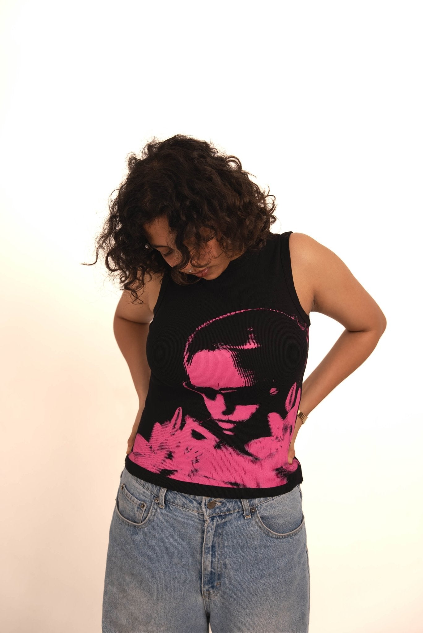 Electric muse tank - Black Tank Top - CLORYco.Tank Tops