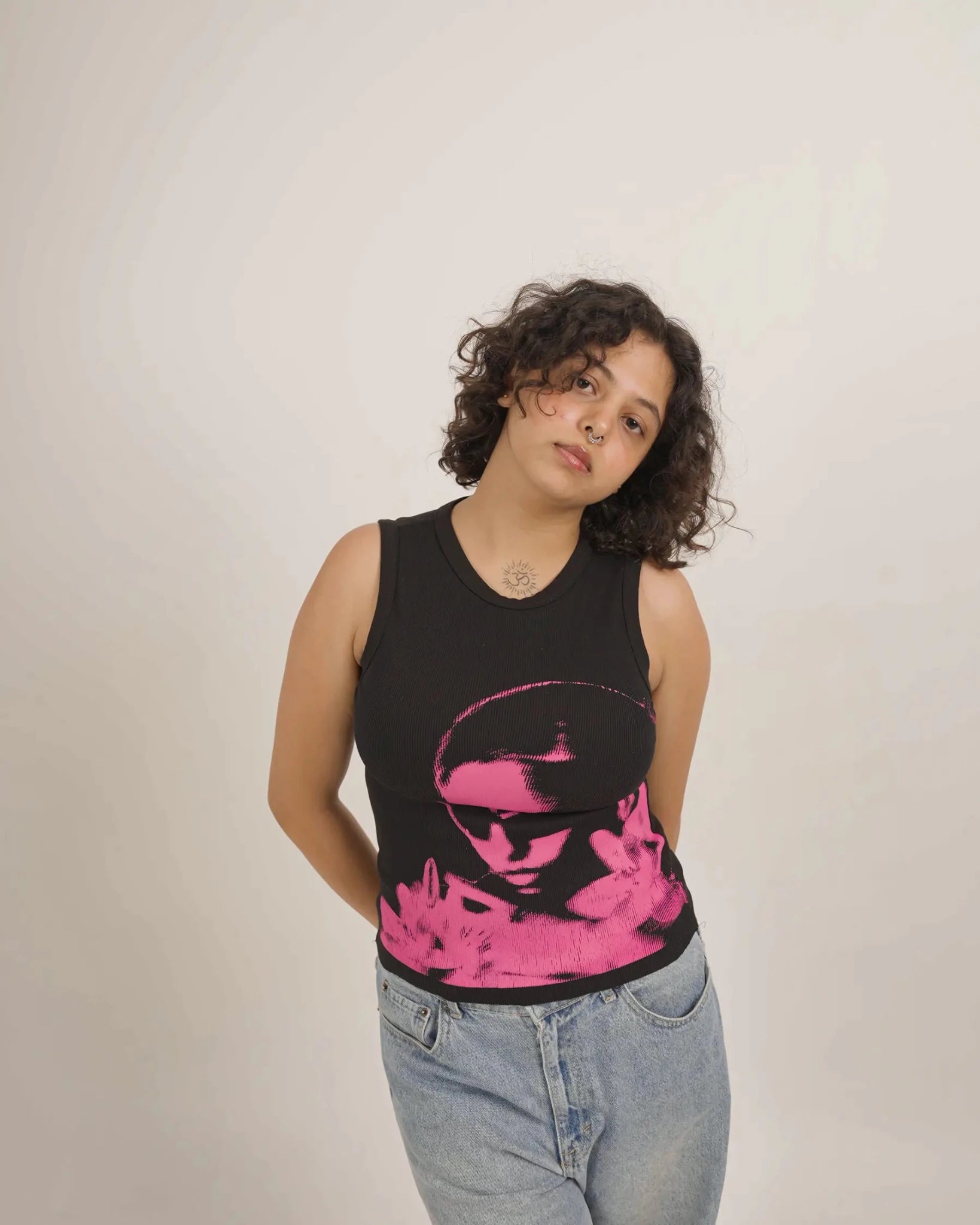 Electric muse tank - Black Tank Top - CLORYco.Tank Tops