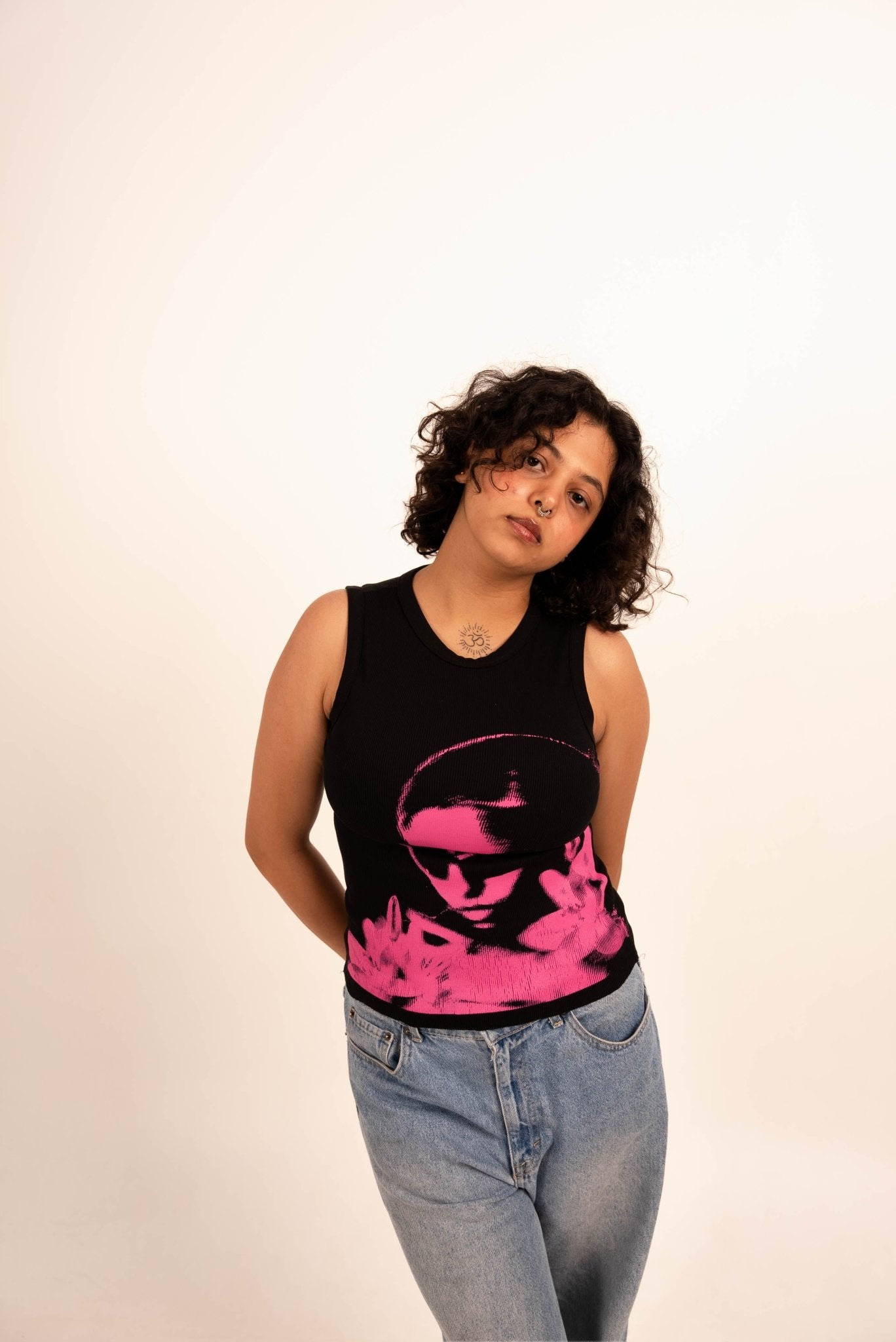 Electric muse tank - Black Tank Top - CLORYco.Tank Tops