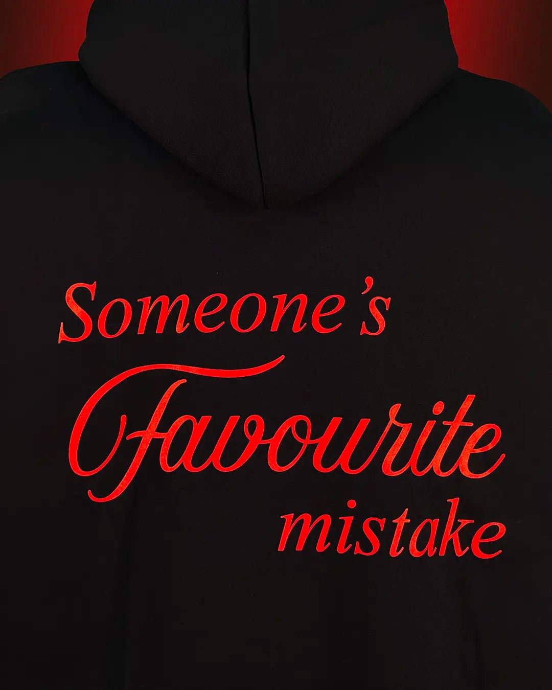 Someone's Favourite Mistake Black Hoodie