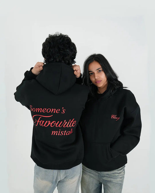 Someone's Favourite Mistake Black Hoodie