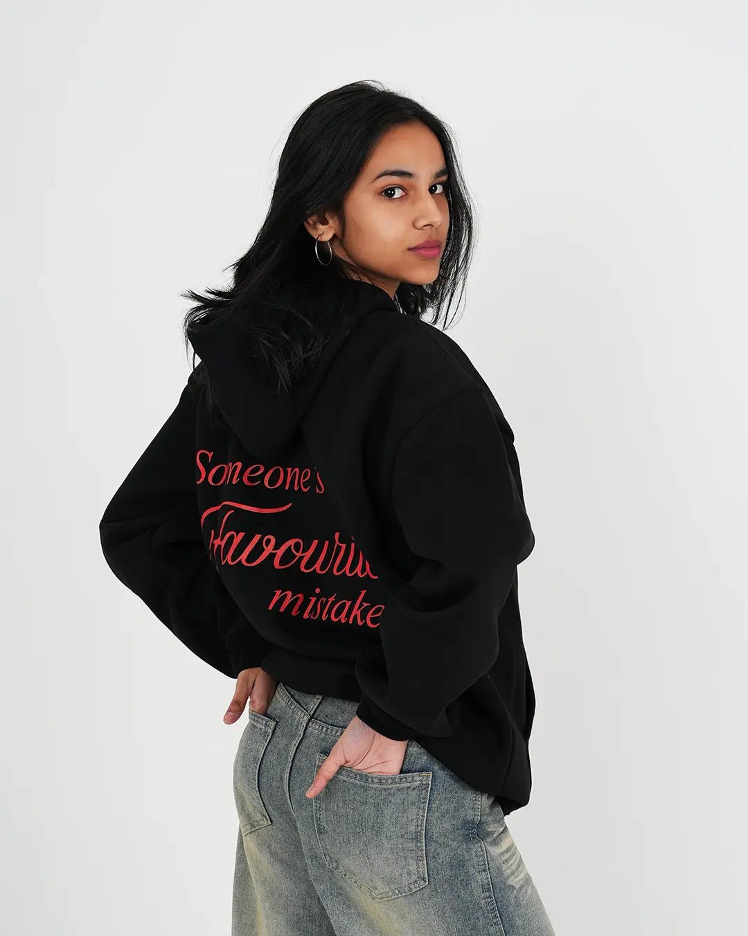 Someone's Favourite Mistake Black Hoodie