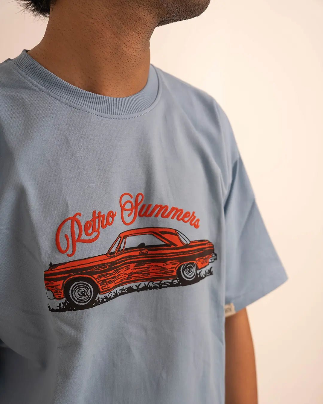 Summer Fields of Dandelions — Light Blue Oversized T Shirt - CLORYco.Oversize T-Shirts