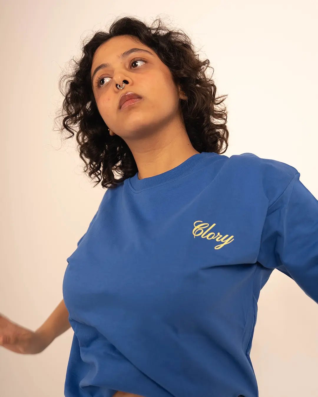 Van Gogh-Esque Royal Blue Oversized T Shirt - CLORYco.Oversize T-Shirts