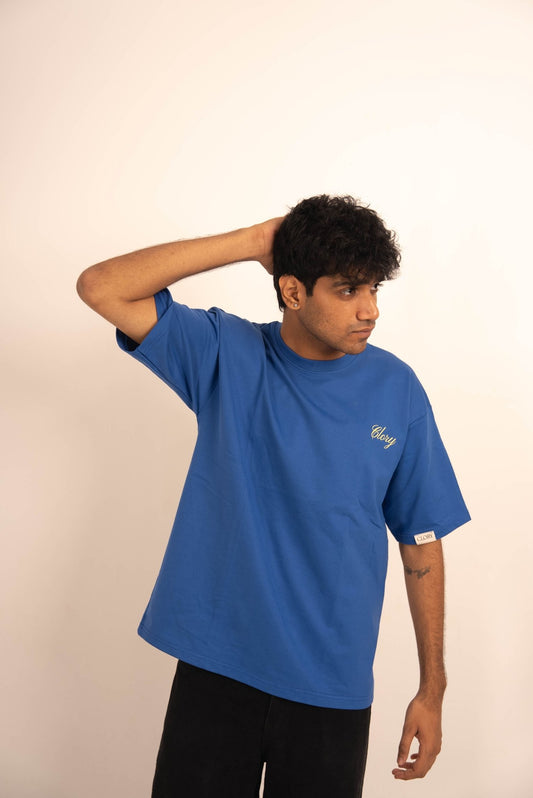 Van Gogh - Esque Royal Blue Oversized T Shirt - CLORYco.Oversize T-Shirts