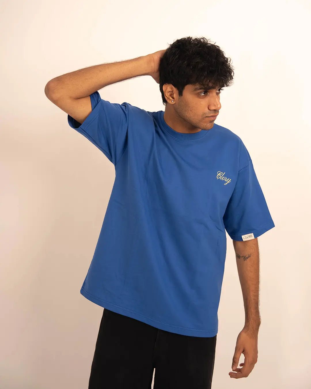 Van Gogh-Esque Royal Blue Oversized T Shirt - CLORYco.Oversize T-Shirts