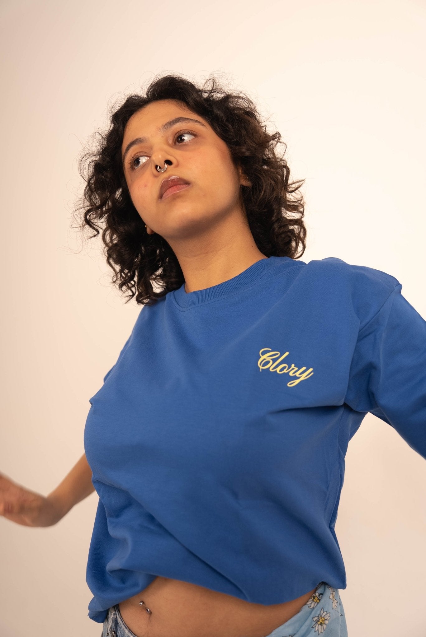 Van Gogh - Esque Royal Blue Oversized T Shirt - CLORYco.Oversize T-Shirts