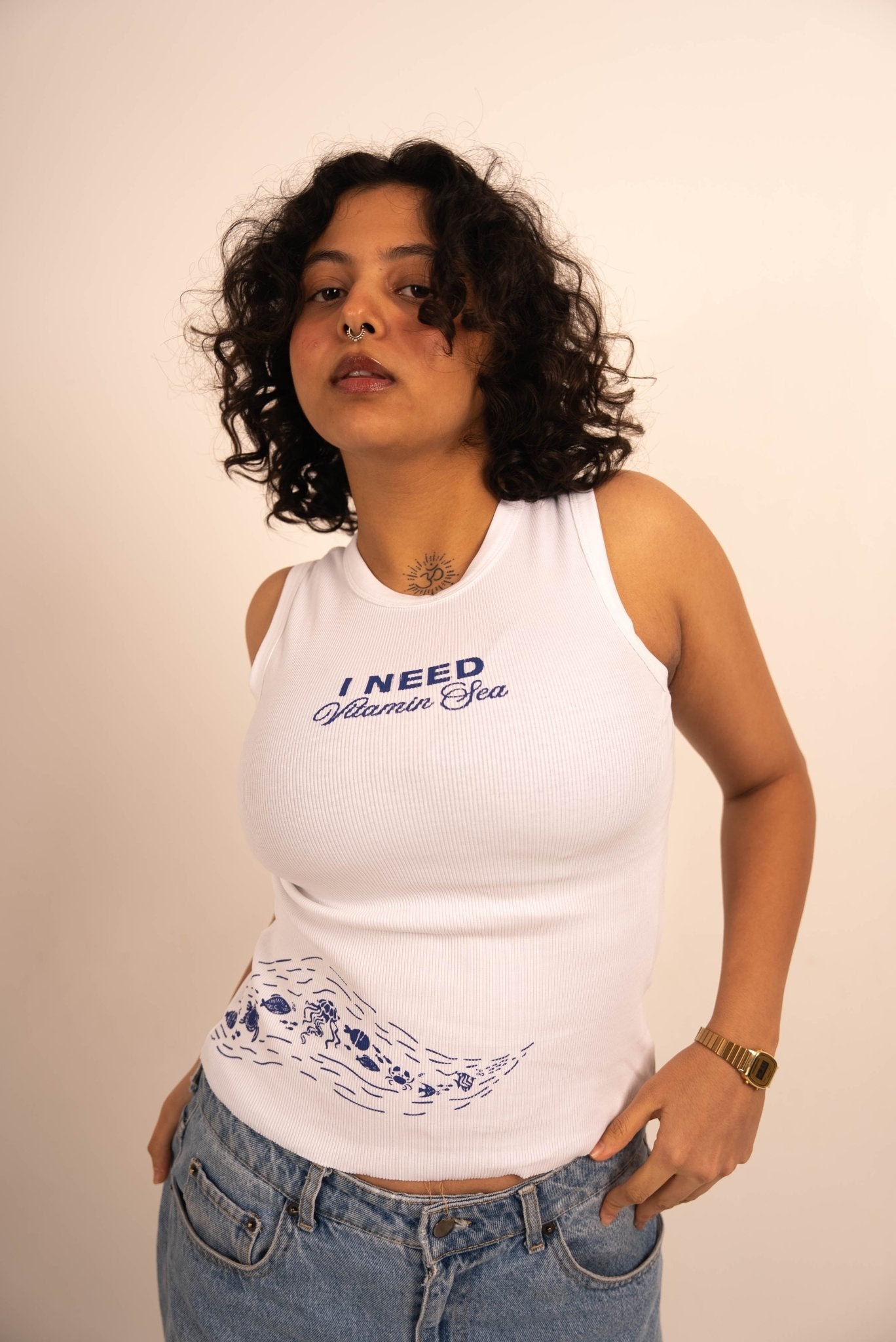 Vitamin Sea Club - White Tank Top - CLORYco.Tank Tops