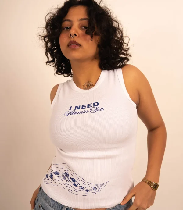 Vitamin Sea Club White Tank Top White tank top cloryco